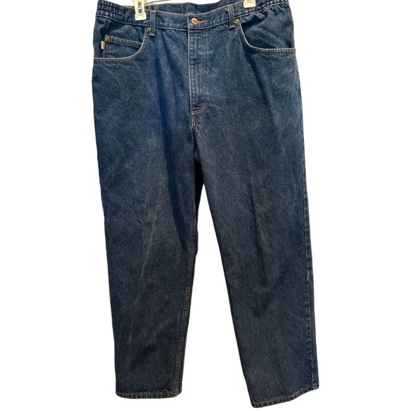 L.L Bean Denim Blue Jeans 40 x 30 Double L Comfort Waist, Straight Leg, Cotton - Picture 1 of 4
